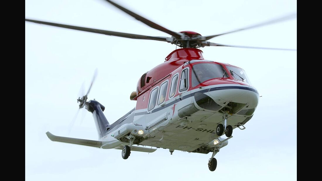 Abflugmasse der AW139 steigt auf sieben Tonnen